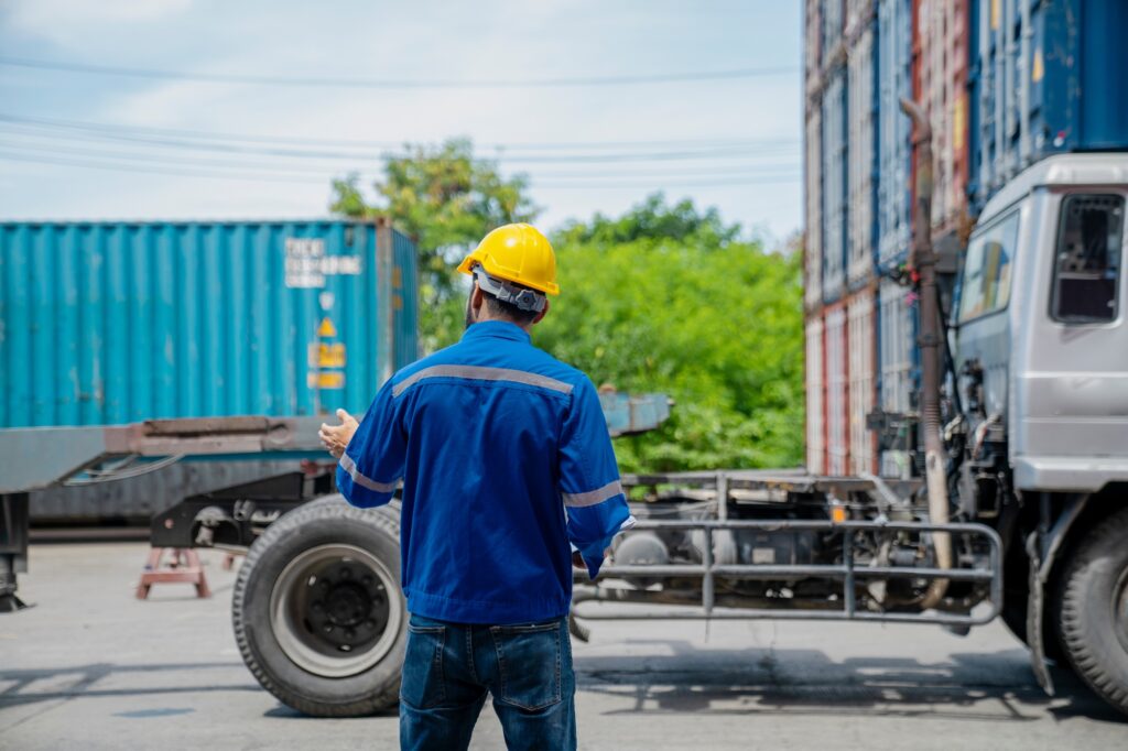 How driving lessons can improve your career prospects - Epic Driving School Working in cargo container warehouse industry factory site in export, import, and transportation